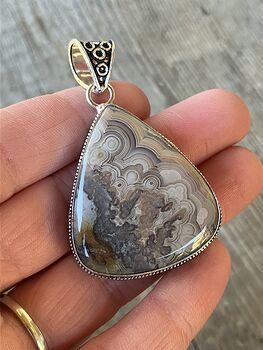 Crazy Lace Agate Stone Crystal Jewelry Pendant #XcSR0MklQ08