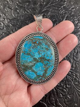 Gorgeous Blue Turquoise Crystal Stone Jewelry Pendant #j3PqEPOUM9Q