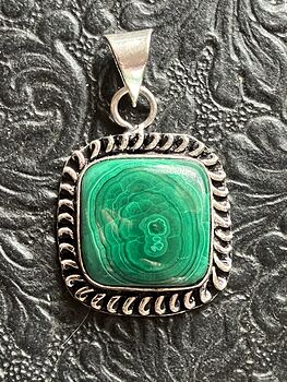 Green Malachite Crystal Stone Jewelry Pendant #lDo0zOFS4gI