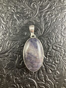 Purple Iolite Crystal Stone Jewelry Pendant #TnE8nvGRAmI