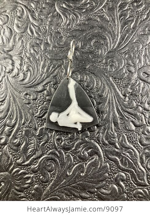Aerial or Pole Dancer Stone Jewelry Necklace Pendant - #lrEpRbaLKlk-2