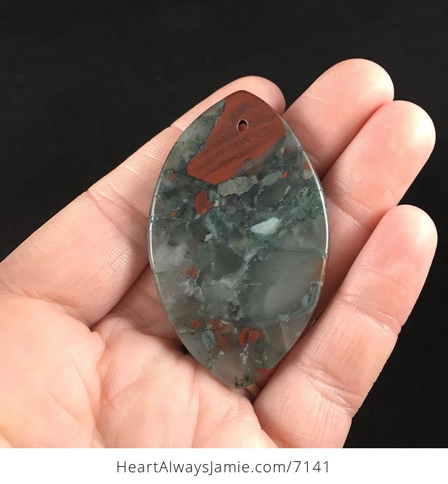 African Bloodstone Jewelry Pendant - #1YJQLceVVHY-5