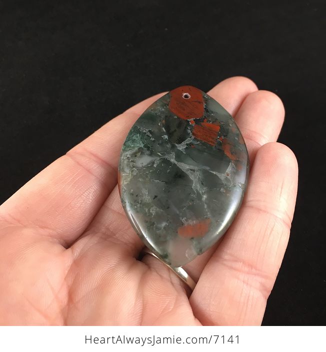 African Bloodstone Jewelry Pendant - #1YJQLceVVHY-2