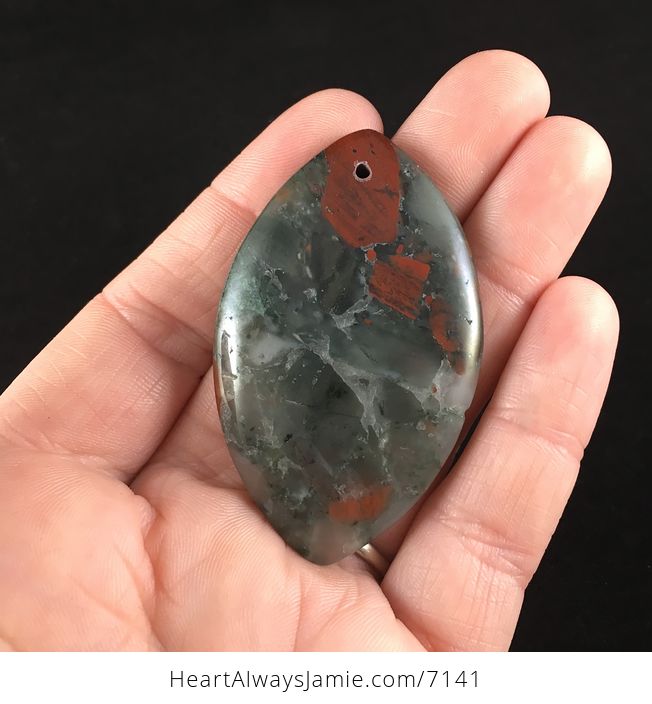 African Bloodstone Jewelry Pendant - #1YJQLceVVHY-1