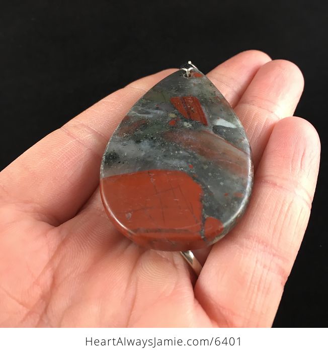 African Bloodstone Jewelry Pendant - #HBo778rZd0g-2