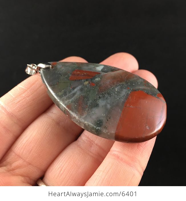 African Bloodstone Jewelry Pendant - #HBo778rZd0g-4