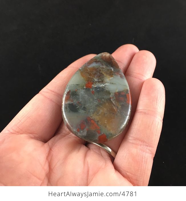 African Bloodstone Jewelry Pendant - #RXjpWW8wlV8-2