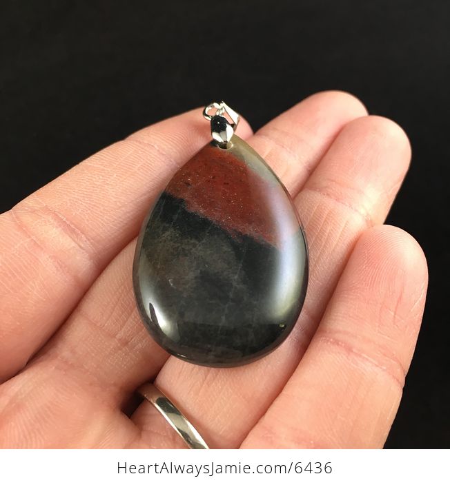 African Bloodstone Jewelry Pendant - #pAeqLm8C1as-2
