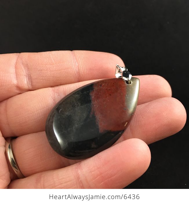 African Bloodstone Jewelry Pendant - #pAeqLm8C1as-3