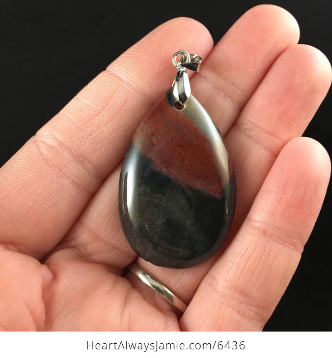 African Bloodstone Jewelry Pendant - #pAeqLm8C1as-1
