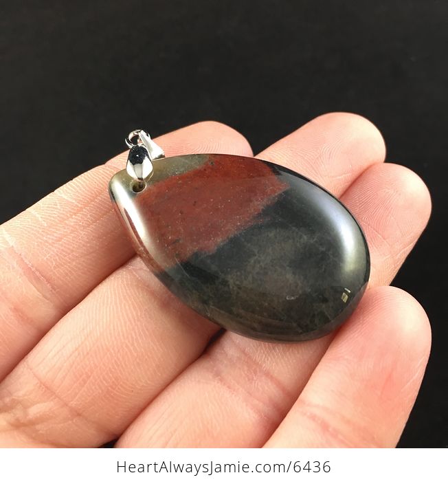 African Bloodstone Jewelry Pendant - #pAeqLm8C1as-4