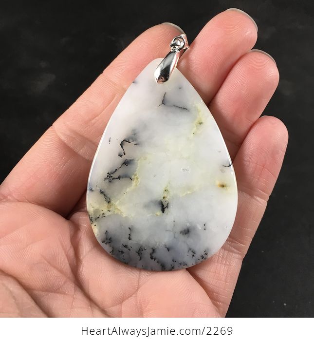 African Dendrite Moss Opal Stone Pendant Necklace Ado7 - #Lefvz74IO1M-2