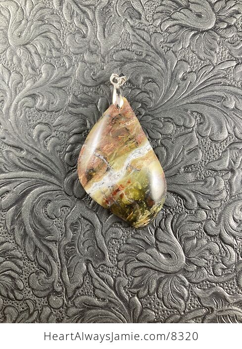 African Green Opal Stone Jewelry Pendant - #fteg2beo9xI-1
