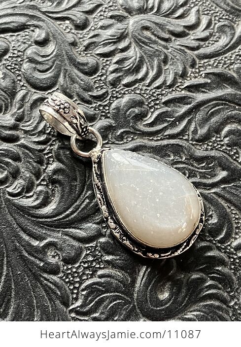 African Moonstone Gemstone Crystal Jewelry Pendant - #iLRtXYCiBYM-5