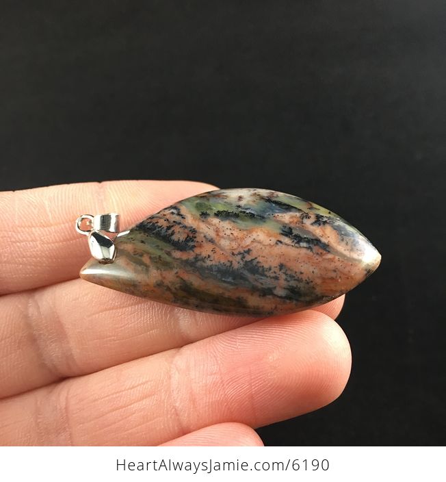 African Opal Stone Jewelry Pendant - #oIIJsnBh85A-4