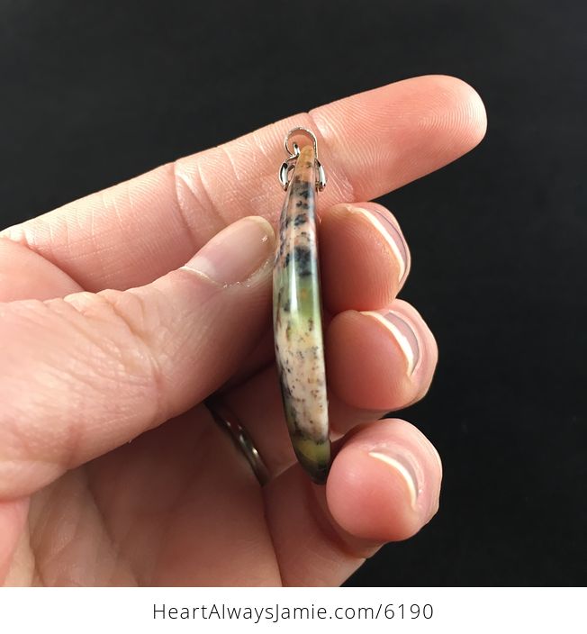 African Opal Stone Jewelry Pendant - #oIIJsnBh85A-5