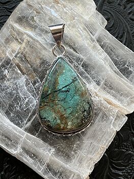 African Turquoise Stone Crystal Pendant Jewelry #11Q80zQwGmw
