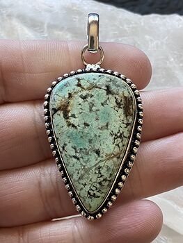 African Turquoise Stone Crystal Pendant Jewelry #QDJjw0Cgz1s