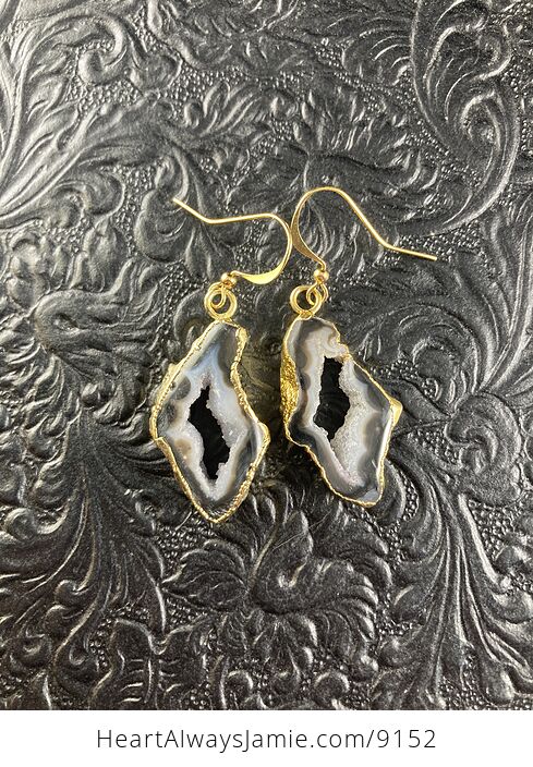 Agate Geode Druzy Slice Stone Jewelry Earrings - #fdd0PWZ6uzs-5