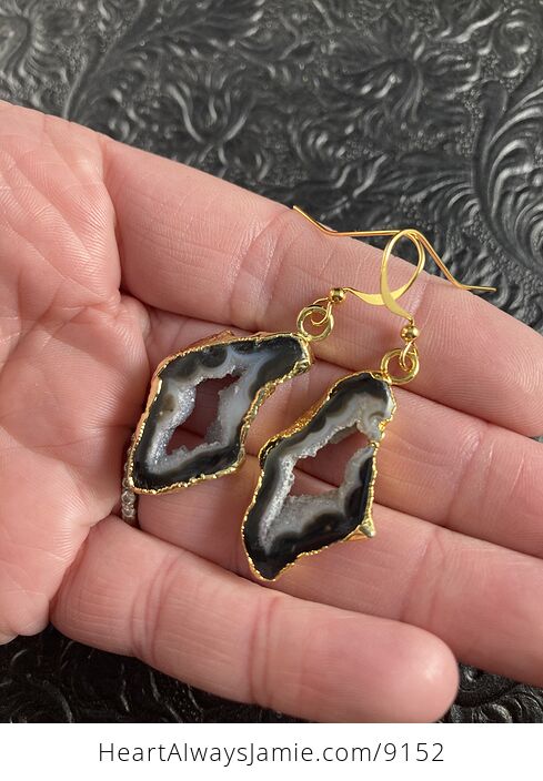 Agate Geode Druzy Slice Stone Jewelry Earrings - #fdd0PWZ6uzs-4