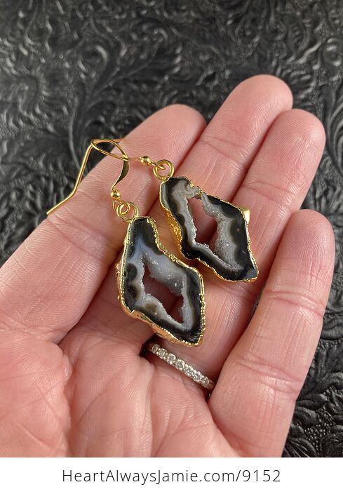 Agate Geode Druzy Slice Stone Jewelry Earrings - #fdd0PWZ6uzs-3