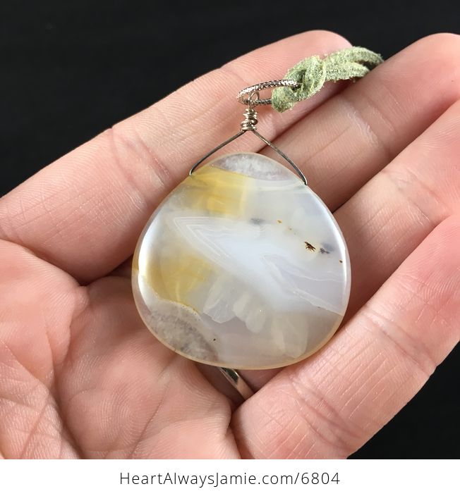Agate Stone Jewelry Pendant Necklace - #p7PHmnuxeiY-1