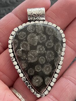 Agatized Coral Fossil Gemstone Stone Jewelry Crystal Pendant #ovntx21tszQ