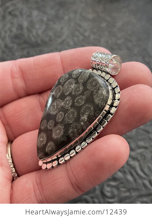 Agatized Coral Fossil Gemstone Stone Jewelry Crystal Pendant - #ovntx21tszQ-3