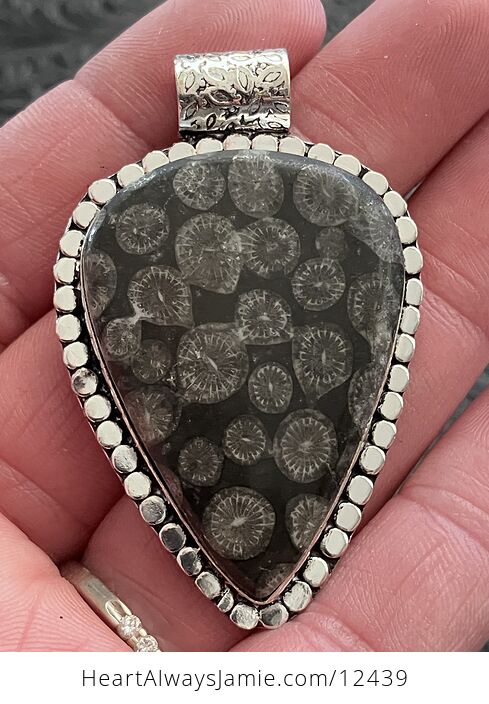 Agatized Coral Fossil Gemstone Stone Jewelry Crystal Pendant - #ovntx21tszQ-1