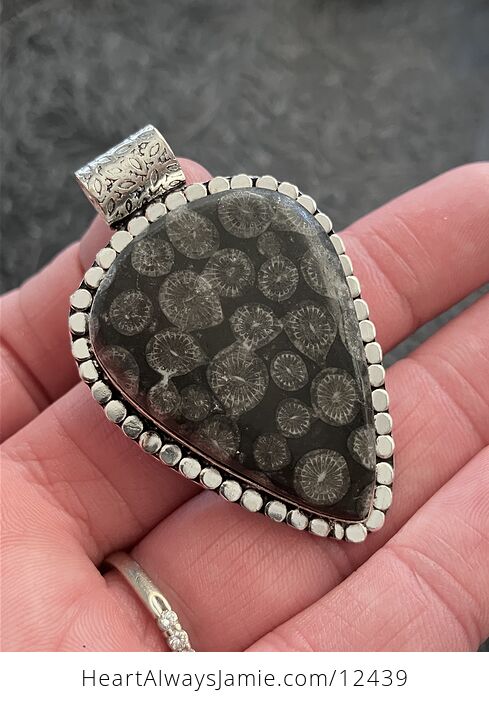 Agatized Coral Fossil Gemstone Stone Jewelry Crystal Pendant - #ovntx21tszQ-4