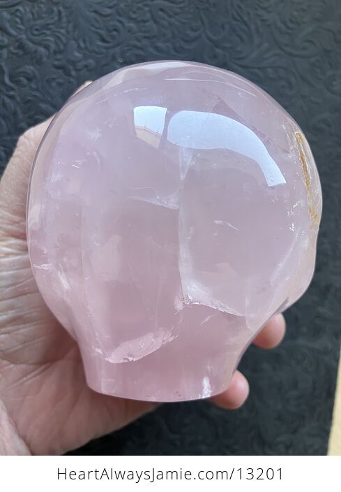 Alien Head Crystal Carving in Rose Quartz - #aIhkEkXlGS0-11