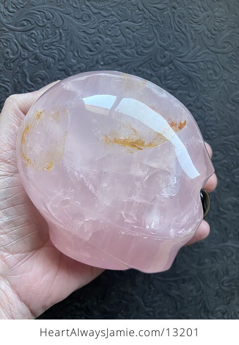 Alien Head Crystal Carving in Rose Quartz - #aIhkEkXlGS0-5