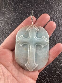 Amazonite Cross Stone Jewelry Pendant Mini Art Ornament #yFC5DLMtdMk