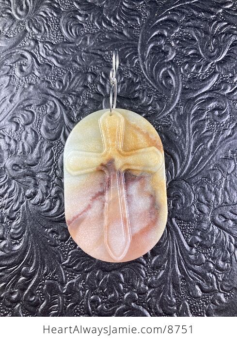 Amazonite Cross Stone Jewelry Pendant Mini Art Ornament - #6QmNT1TC7Jg-4