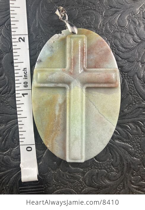 Amazonite Cross Stone Jewelry Pendant Mini Art Ornament - #Kw674TODps0-1