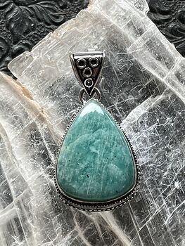 Amazonite Crystal Stone Jewelry Pendant #DOHqmlgDi2U