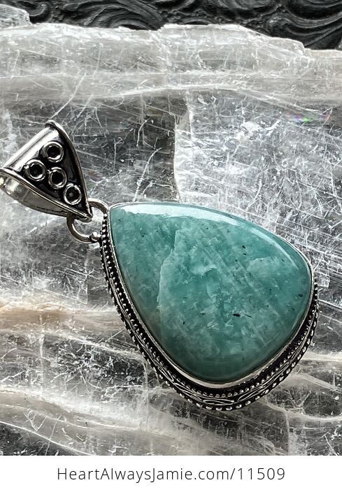 Amazonite Crystal Stone Jewelry Pendant - #DOHqmlgDi2U-7
