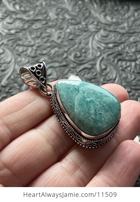 Amazonite Crystal Stone Jewelry Pendant - #DOHqmlgDi2U-3