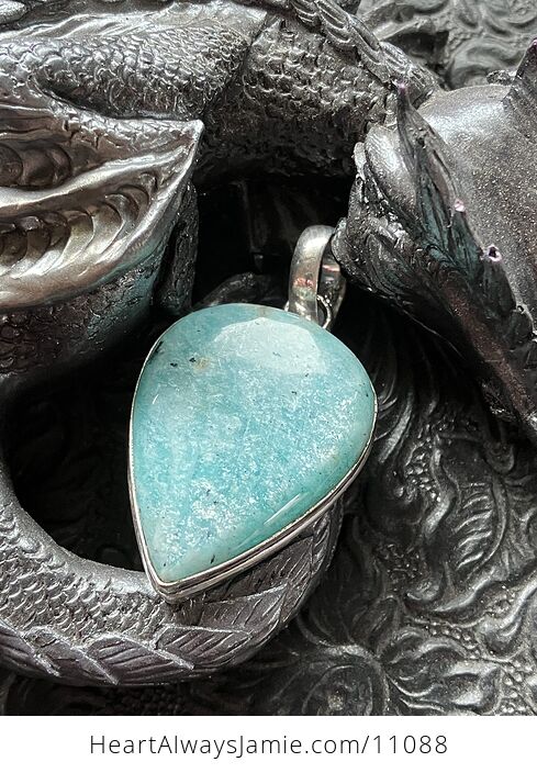 Amazonite Crystal Stone Jewelry Pendant - #XTqYYbNLjVc-2