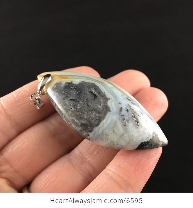 Amazonite Jasper Stone Jewelry Pendant - #pG3HeGXgklE-4