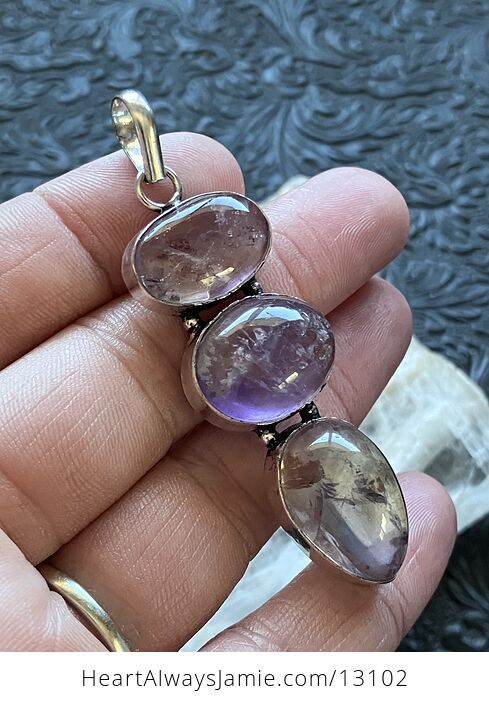 Amethyst Ametrine Pendant Stone Crystal Jewelry - #Z72CuTySllQ-3