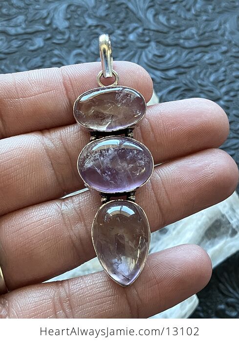 Amethyst Ametrine Pendant Stone Crystal Jewelry - #Z72CuTySllQ-2