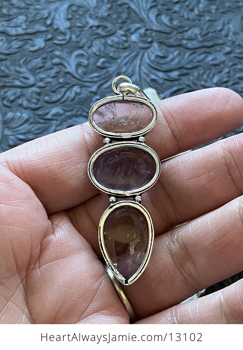 Amethyst Ametrine Pendant Stone Crystal Jewelry - #Z72CuTySllQ-6