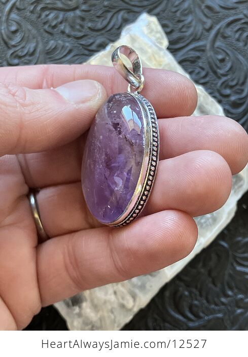 Amethyst Ametrine Stone Jewelry Crystal Pendant - #Vnae6izUIMw-3