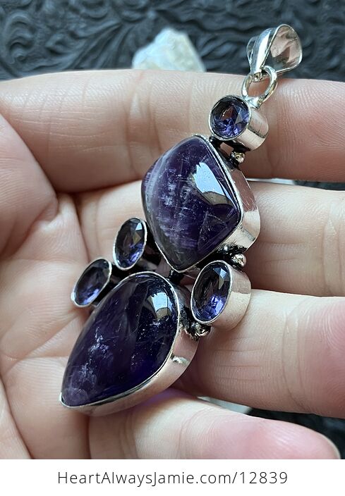 Amethyst Crystal Stone Jewelry Pendant - #HrHul8qhdPI-4