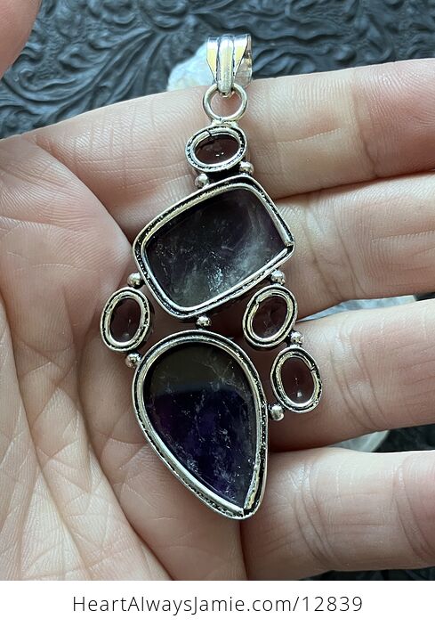 Amethyst Crystal Stone Jewelry Pendant - #HrHul8qhdPI-5