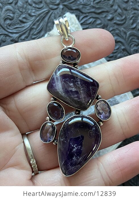 Amethyst Crystal Stone Jewelry Pendant - #HrHul8qhdPI-2