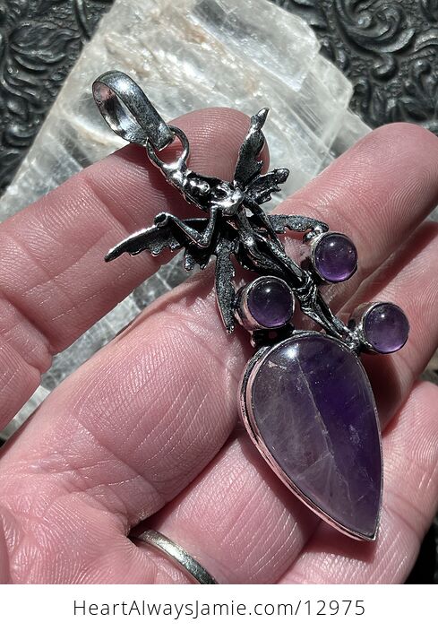 Amethyst Fairy Pendant Stone Crystal Jewelry - #x4pFoEstyB8-2