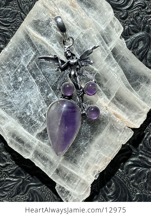 Amethyst Fairy Pendant Stone Crystal Jewelry - #x4pFoEstyB8-4