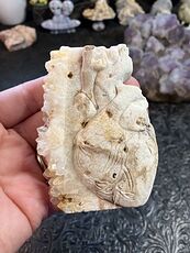 Anatomical Human Heart Cardiology Hand Carved Crystal Stone Rock Figurine #O9jnZs9jyLE